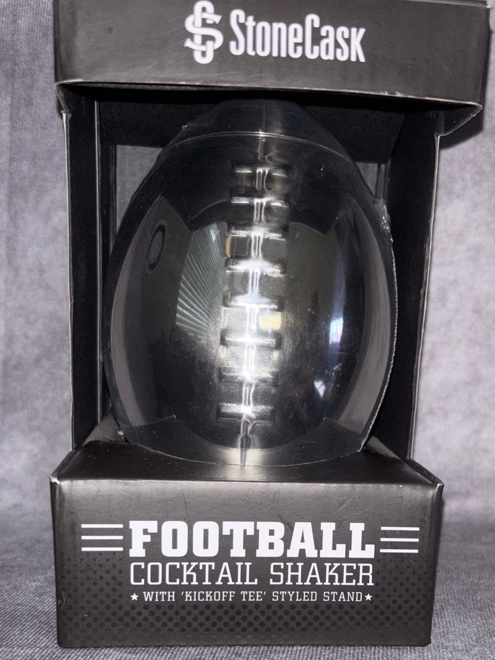 StoneCask Football Cocktail Shaker - Black